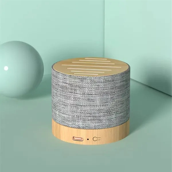 Eco Friendly Bamboo Fabric Bluetooth Speaker Portable