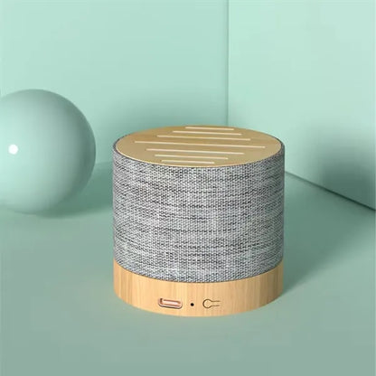 Eco Friendly Bamboo Fabric Bluetooth Speaker Portable