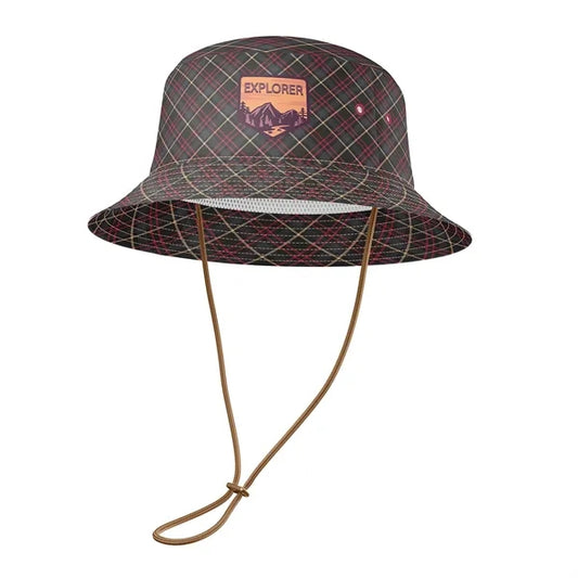 Performance Poly Sublimation Brimmer Hat w/ Adjustable Cord