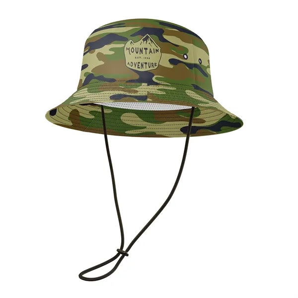 Performance Poly Sublimation Brimmer Hat w/ Adjustable Cord