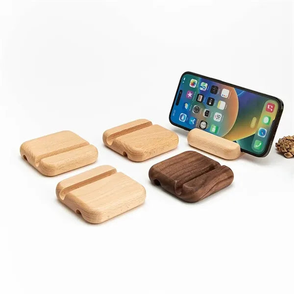 Eco Friendly Wooden Phone Stand Compact Portable Durable