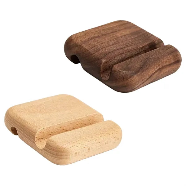 Eco Friendly Wooden Phone Stand Compact Portable Durable