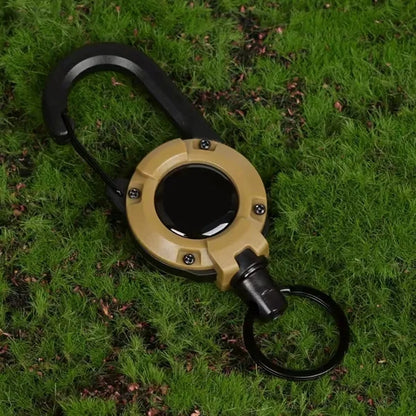 Retractable Wire Keychain Durable Outdoor Utility Emergency