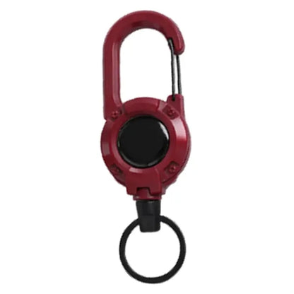 Retractable Wire Keychain Durable Outdoor Utility Emergency