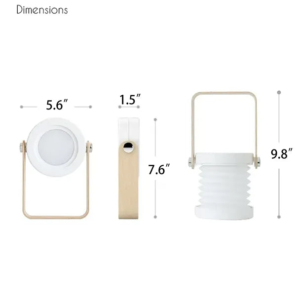 Foldable Portable LED Lamp with Adjustable Shape Soft Light