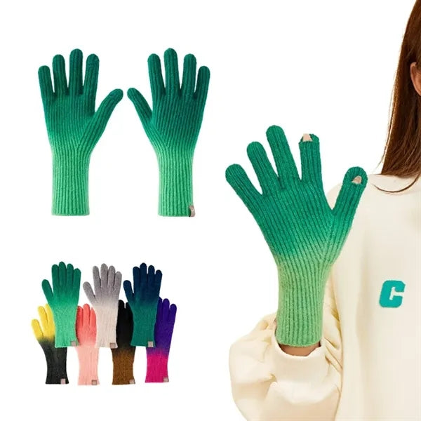 Touchscreen Warming Gloves With An Opening  Fingertips