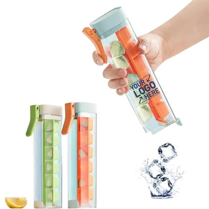One Press Easy Release Ice Cube Tray With Handle