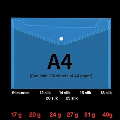 A4 transparent file bag