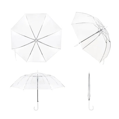 46"Arc Auto Open Clear Umbrella W/ Reinforced Frame