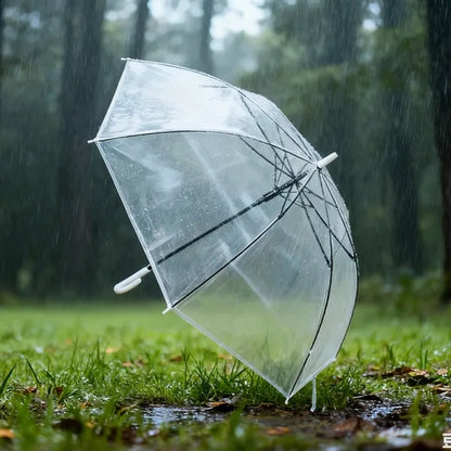 46"Arc Auto Open Clear Umbrella W/ Reinforced Frame