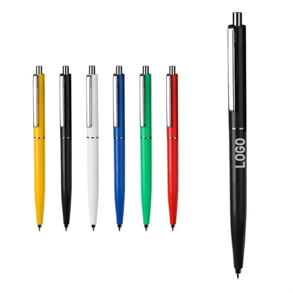 Slim Retractable Metal Ballpoint Pen