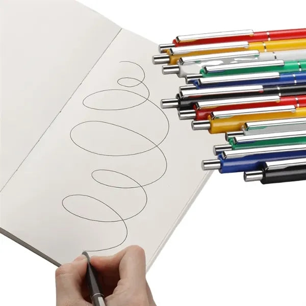 Slim Retractable Metal Ballpoint Pen
