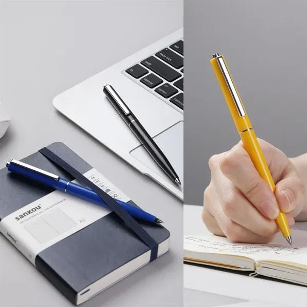 Slim Retractable Metal Ballpoint Pen
