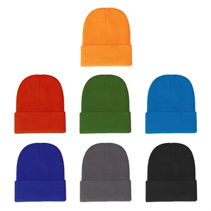 Classic Soft Acrylic Double Layer Knit Beanie Hat
