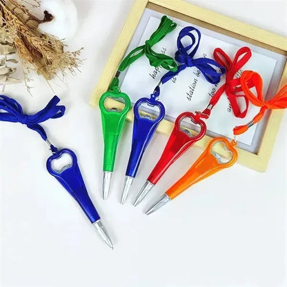 Bottle opener ballpoint pen
