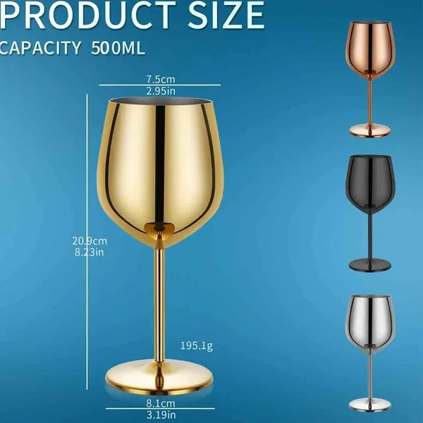 17OZ Stainless Steel Wine Glass