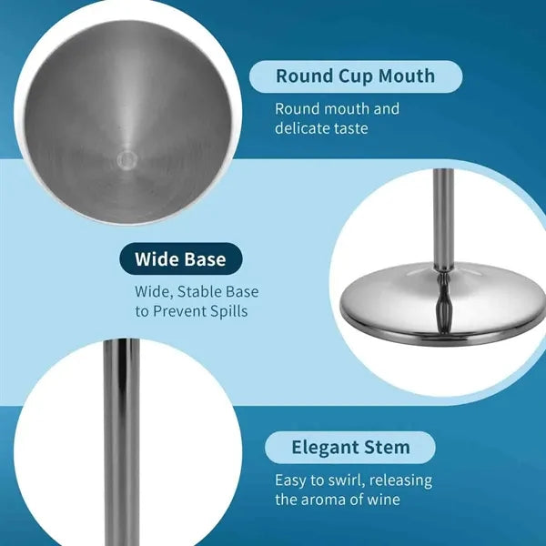 17OZ Stainless Steel Wine Glass
