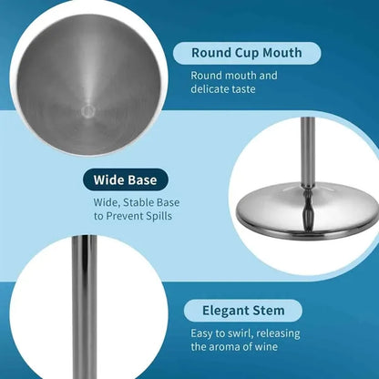 17OZ Stainless Steel Wine Glass