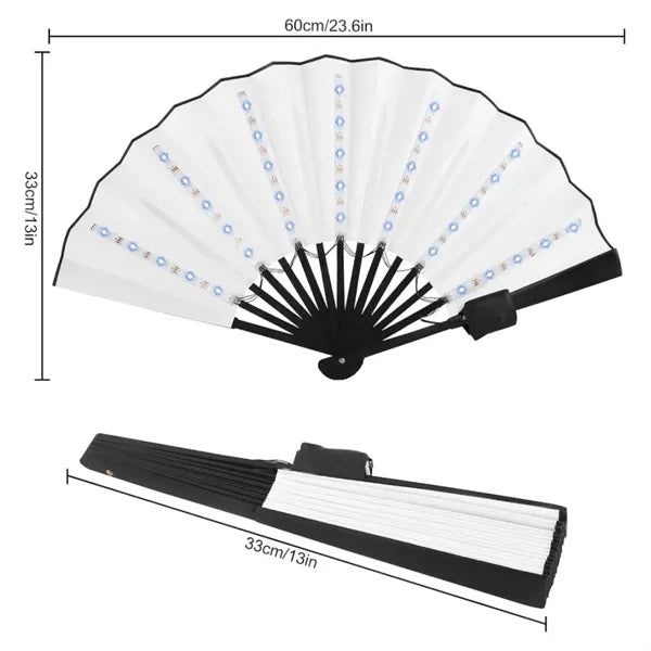 LED Glowing Folding Fans