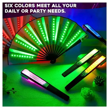 LED Glowing Folding Fans