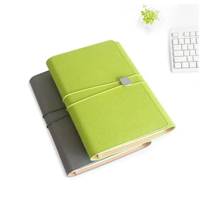 Leather Business Padfolio Notebook Notepad