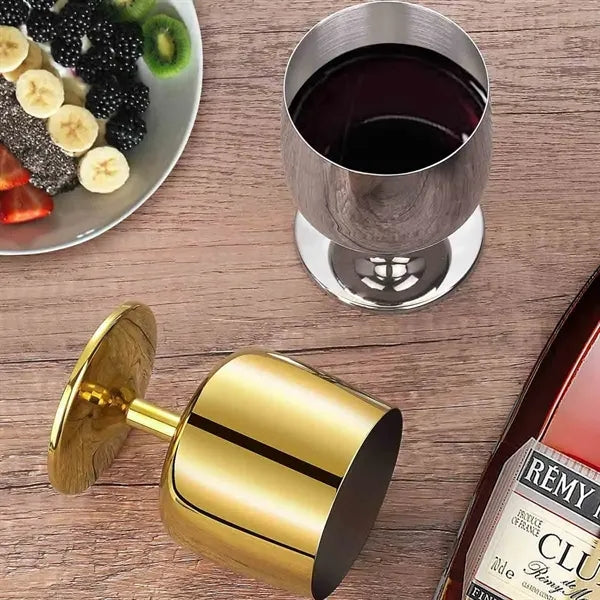 12OZ Stainless Steel Wine Glasses Set