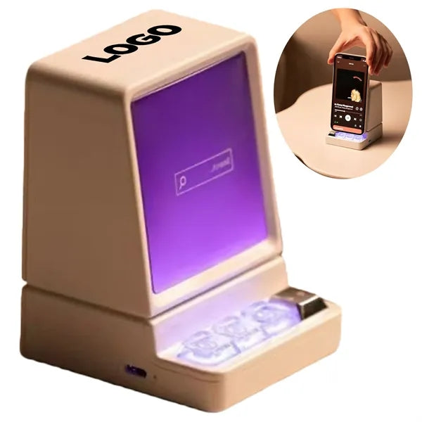 Retro Computer Shaped Bluetooth Speaker with LED Display