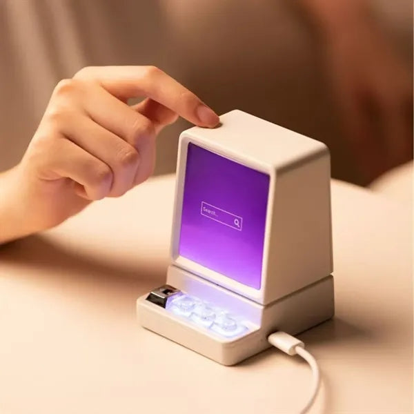 Retro Computer Shaped Bluetooth Speaker with LED Display