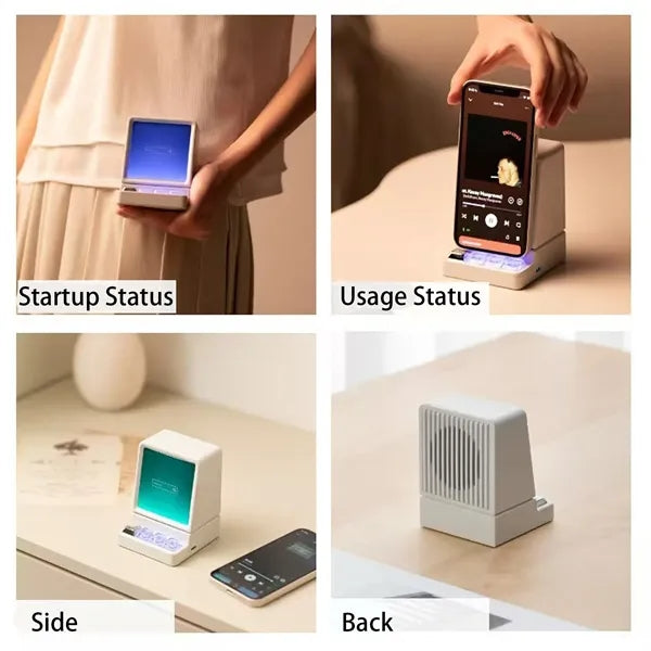 Retro Computer Shaped Bluetooth Speaker with LED Display