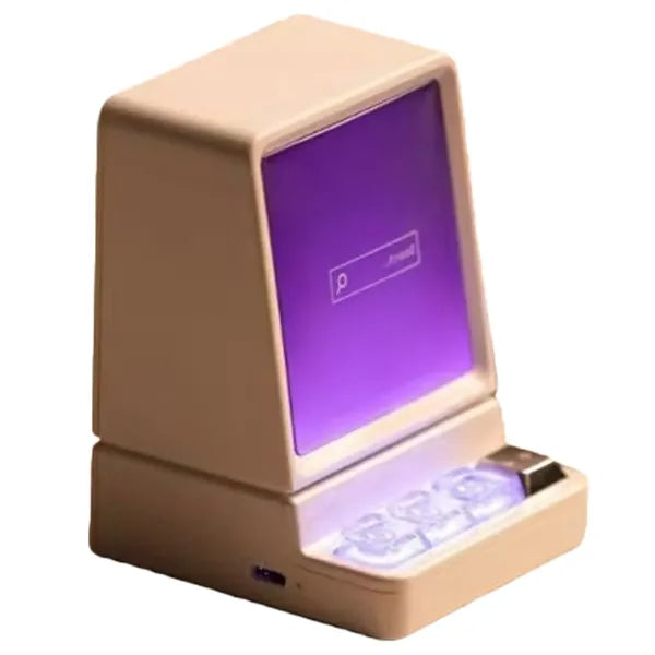 Retro Computer Shaped Bluetooth Speaker with LED Display
