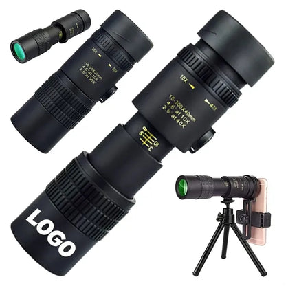 30X Zoom Mobile Phone Monocular Telescope with Clip On Mount