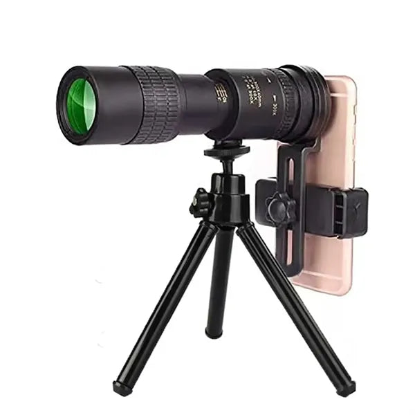 30X Zoom Mobile Phone Monocular Telescope with Clip On Mount