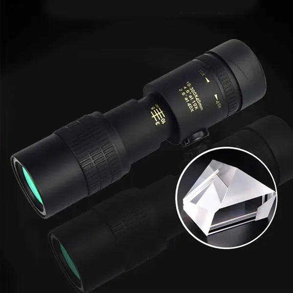 30X Zoom Mobile Phone Monocular Telescope with Clip On Mount