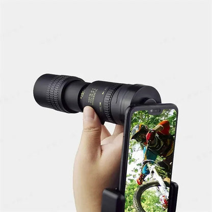 30X Zoom Mobile Phone Monocular Telescope with Clip On Mount