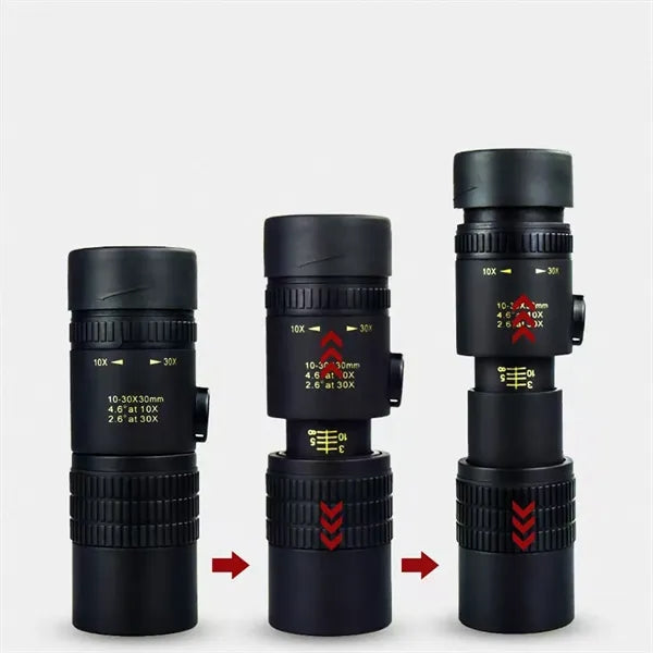 30X Zoom Mobile Phone Monocular Telescope with Clip On Mount