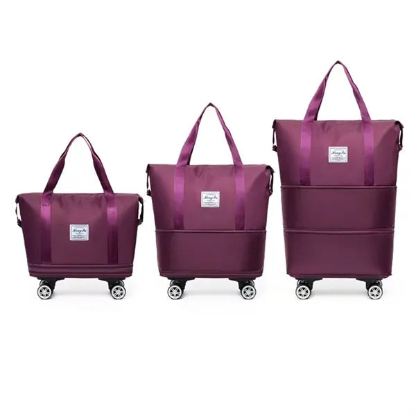 Expandable Foldable Travel Bag with Detachable Wheels