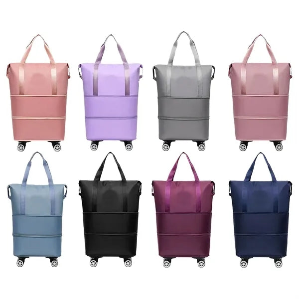 Expandable Foldable Travel Bag with Detachable Wheels