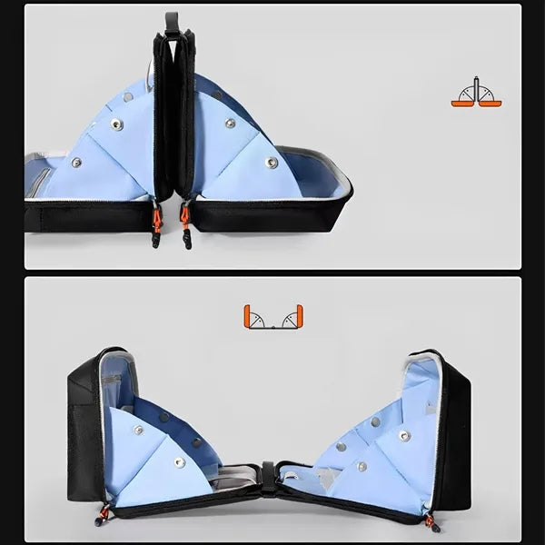 Quad Fold Tech Organizer Travel Cable Gadget Bag Portable