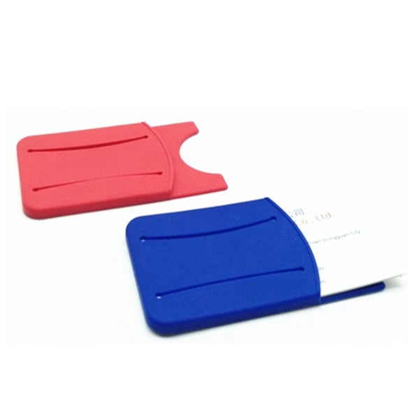Silicone Phone Wallet w/ Finger Slot & Custom Imprint