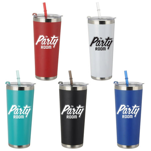 Logan 20 Oz. Stainless Tumbler Straw Bottle