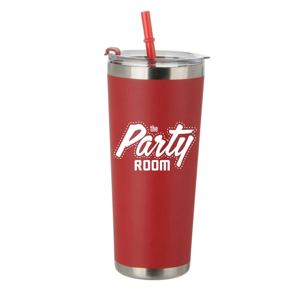 Logan 20 Oz. Stainless Tumbler Straw Bottle