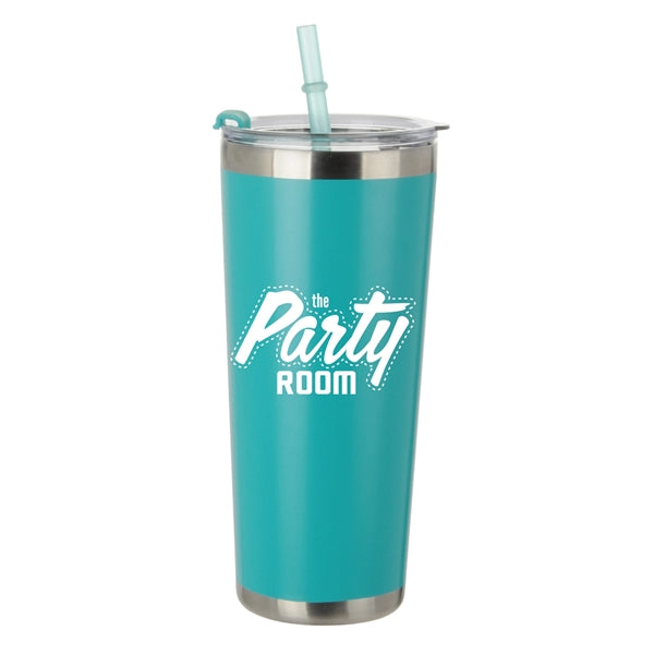 Logan 20 Oz. Stainless Tumbler Straw Bottle
