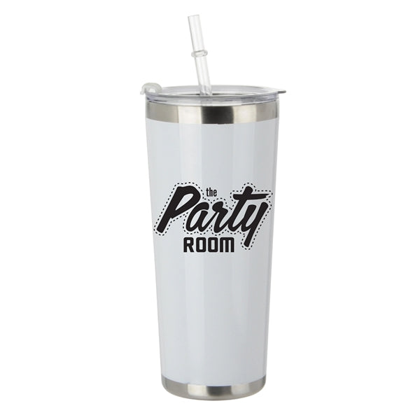 Logan 20 Oz. Stainless Tumbler Straw Bottle