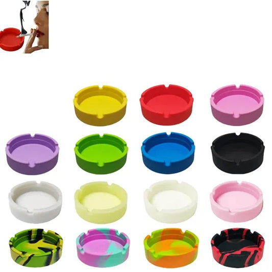 Drop Resistant And Easy To Clean Silicone Ashtray