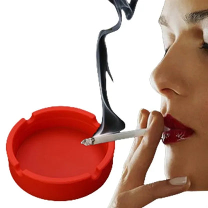 Drop Resistant And Easy To Clean Silicone Ashtray