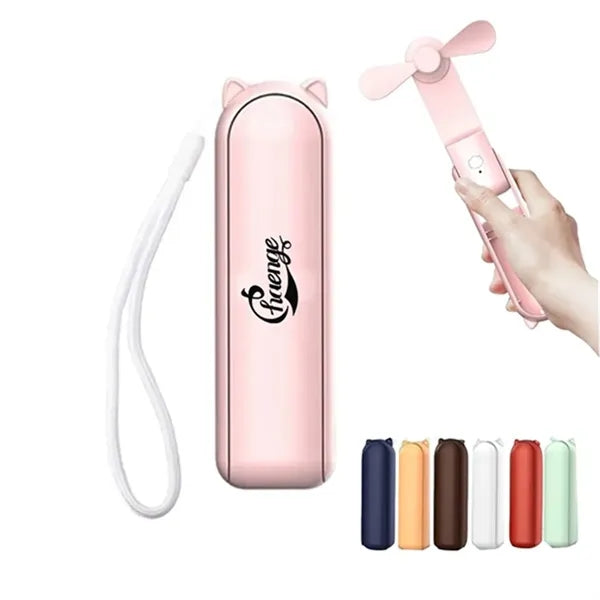 Handheld Foldable Mini Fan With Power Bank