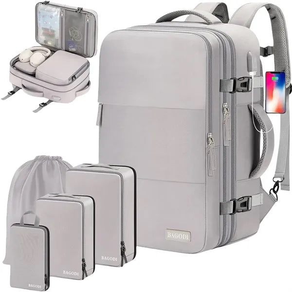 Large Capacity Expandable Multifunctional Backpack