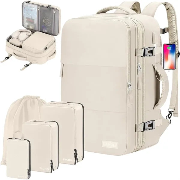 Large Capacity Expandable Multifunctional Backpack
