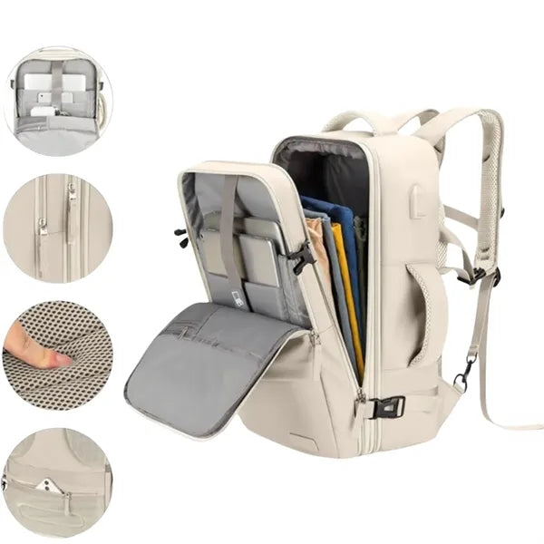 Large Capacity Expandable Multifunctional Backpack