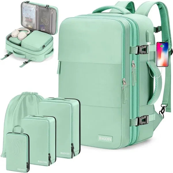 Large Capacity Expandable Multifunctional Backpack